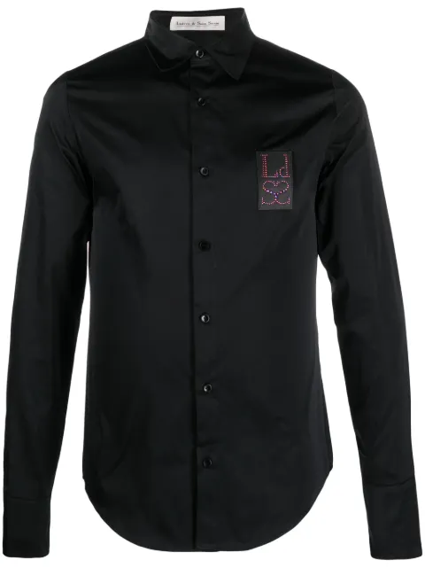 Ludovic de Saint Sernin logo-patch shirt Black AW23SH003UPL002
