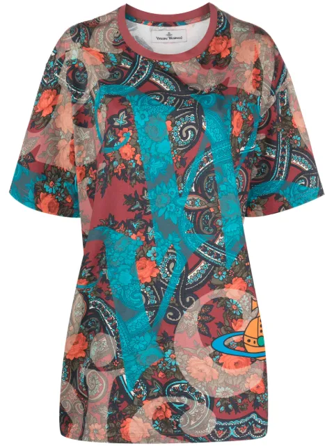 Vivienne Westwood paisley-print T-shirt Pink 3G010018J005NGO