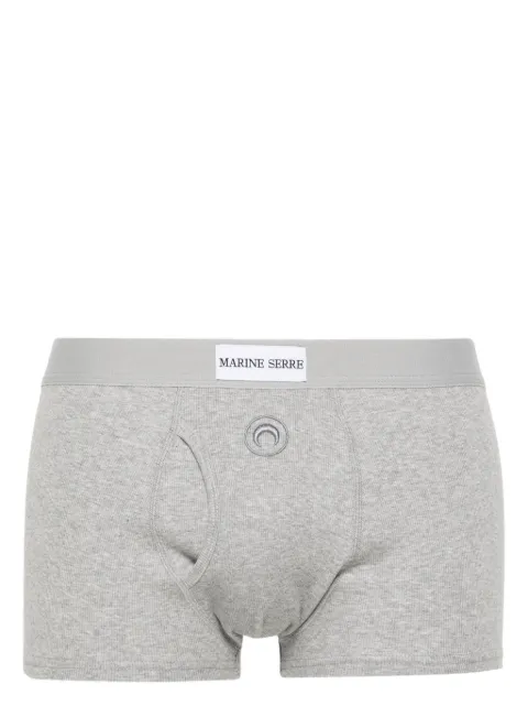Marine Serre Crescent Moon-embroidered boxers Grey MUW030CJER0011GR50