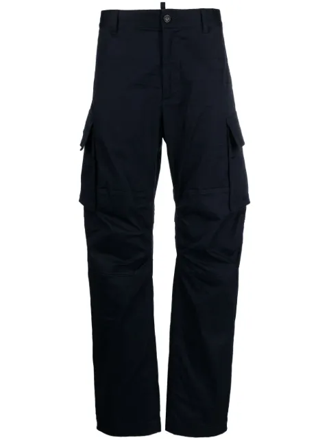DSQUARED2 logo-print cargo trousers Blue S74KB0793S39021