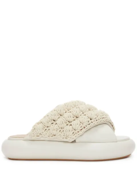 JW Anderson Popcorn Twist platform sandals White ANW42027A19180