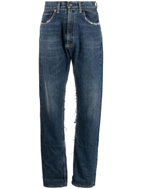 Maison Margiela ripped straight-leg jeans Blue S29LA0095STZ091