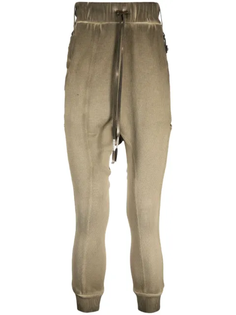 Boris Bidjan Saberi drawstring-waist track pants Brown LJOHN21F0406C