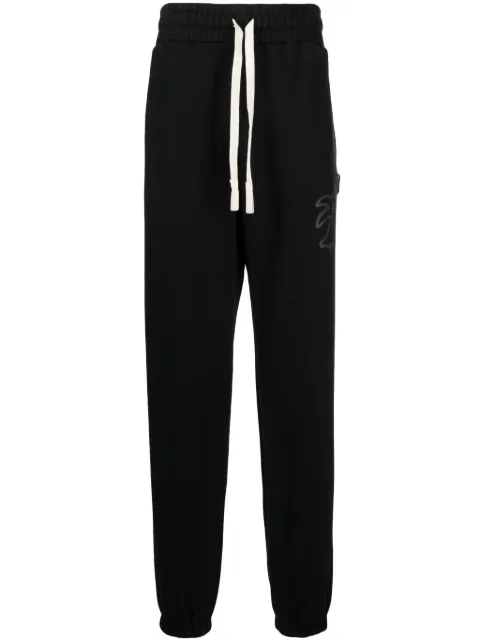 Palm Angels Hunter cotton track pants Black PMCH011E23FLE0011010