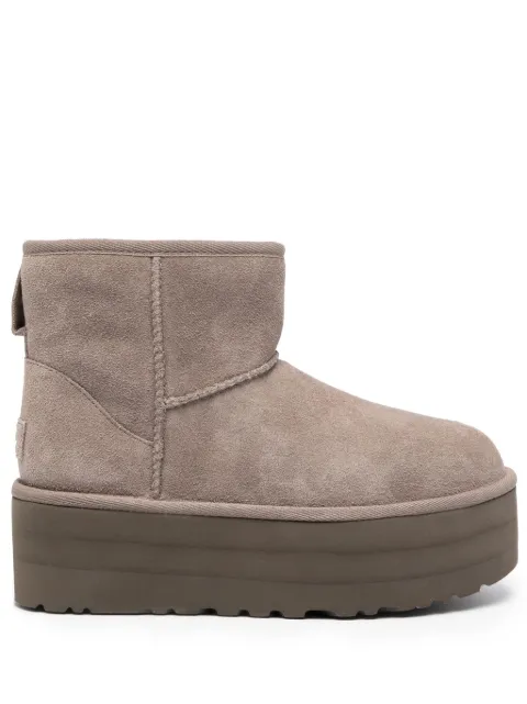 UGG Classic Ultra Mini 50mm suede platform boots Grey 1134991