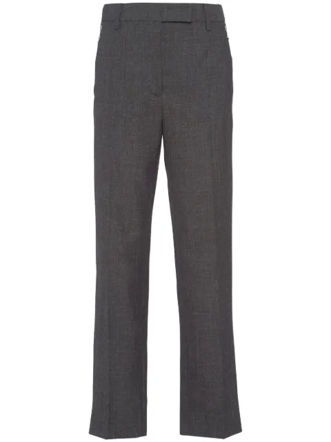 Prada zip-pocket wool trousers Grey P228HS23210V2