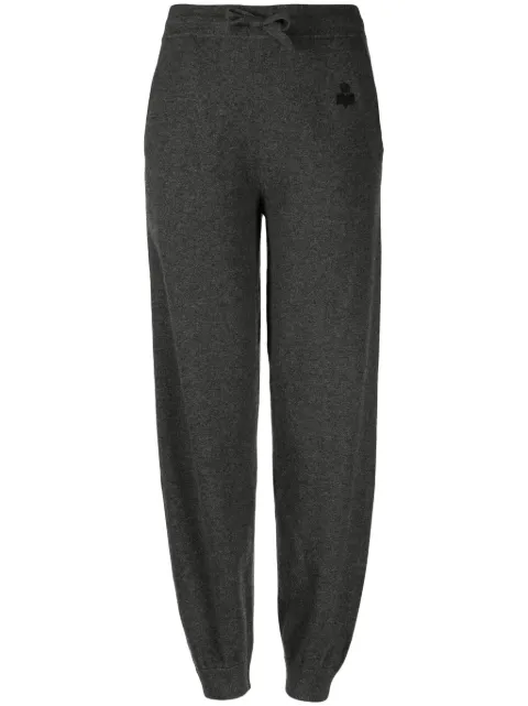 MARANT ÉTOILE Kira drawstring-waist knitted trousers Grey PA0105FAA3L75E