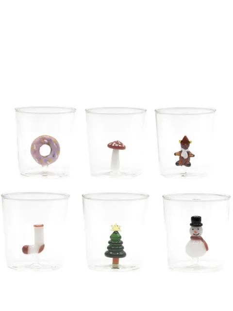 CU I SEEYOU Christmas 3D-detailing glasses (set of six) Neutrals BCHSET2
