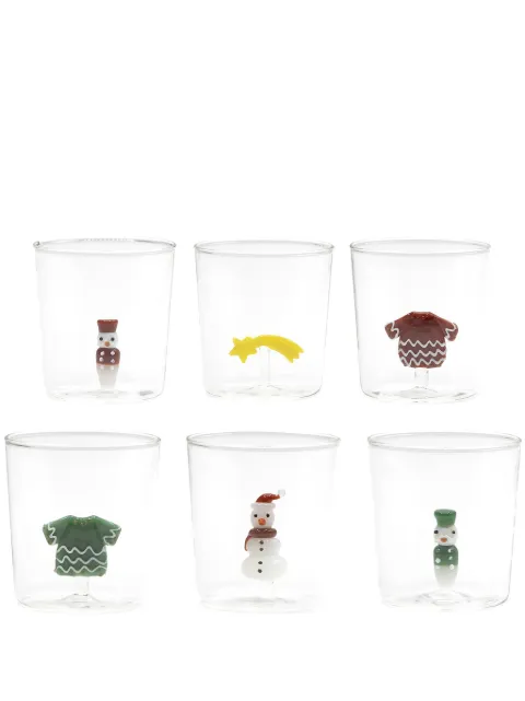 CU I SEEYOU Christmas 3D-detailing glasses (set of six) Neutrals BCHSET1