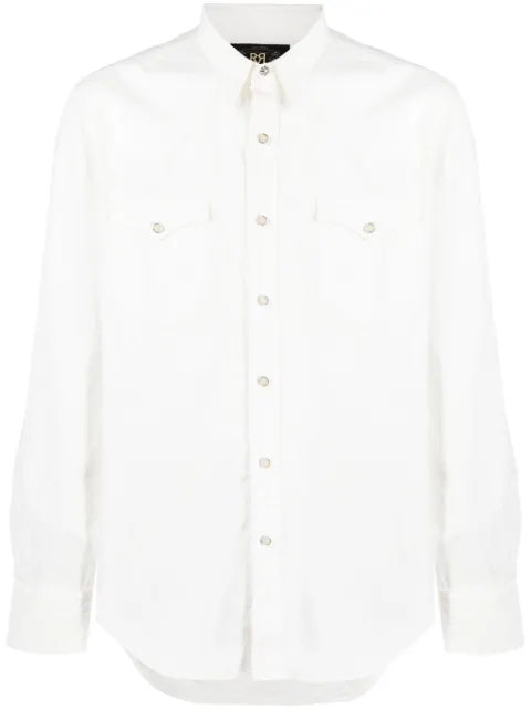 Ralph Lauren RRL long-sleeve cotton shirt White 782911286001