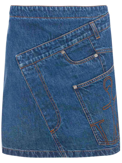 JW Anderson Twisted denim miniskirt Blue DK0020PG1499804