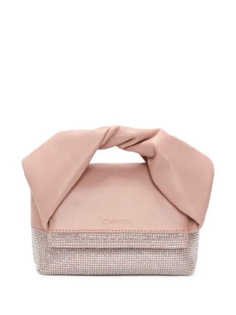 JW Anderson small Twister leather tote bag Pink HB0593LA0315310