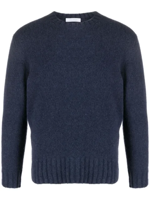 Cruciani crew-neck fine-knit jumper Blue UC3265910A85GC01