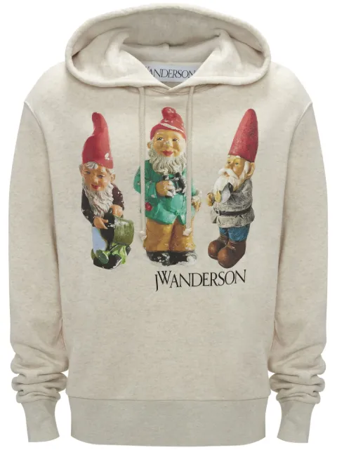 JW Anderson Gnome Trio cotton hoodie Neutrals JW0160PG1397161