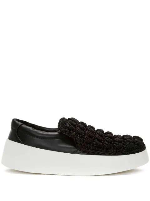 JW Anderson Popcorn leather sneakers Black SE0027FA0354999