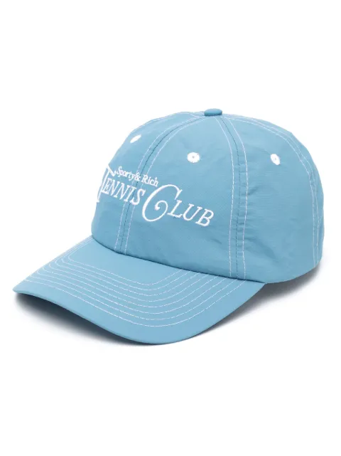 Sporty & Rich logo-embroidered curved-peak baseball cap Blue AC933HY