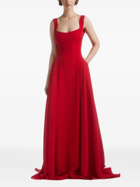 Atu Body Couture sleeveless crepe gown Red AT24035