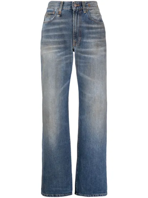 R13 mid-rise straight-leg jeans Blue R13WD086D145A