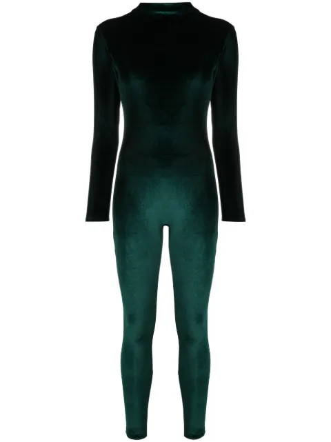 Atu Body Couture velvet high-neck jumpsuit Green AT24033