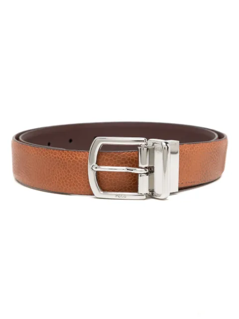 Polo Ralph Lauren logo-engraved buckle reversible belt Brown 405800534002
