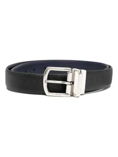 Polo Ralph Lauren logo-engraved buckle reversible belt Blue 405800534001