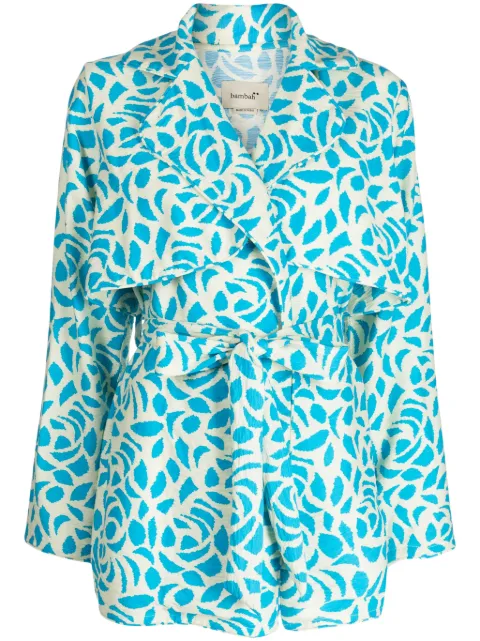 Bambah Camelia linen blouse Blue BMRE2428