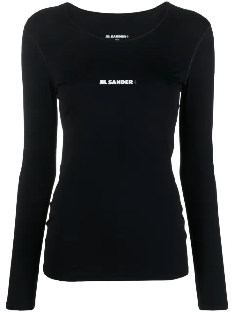 Jil Sander logo-print jersey T-shirt Black J40GC0019J20031