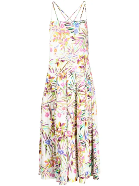 Bambah Sarah floral-print midi dress Multicolour BMCAP2424