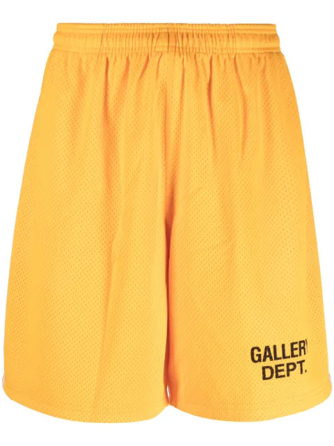 GALLERY DEPT. logo-print track shorts Orange VCS5245