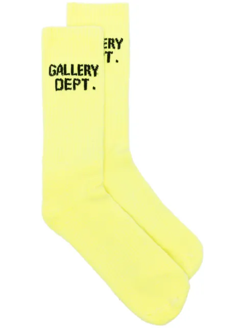 GALLERY DEPT. Clean logo intarsia-knit socks Yellow CS9545