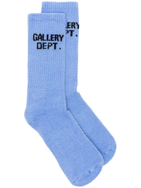 GALLERY DEPT. Clean logo intarsia-knit socks Blue CS9552