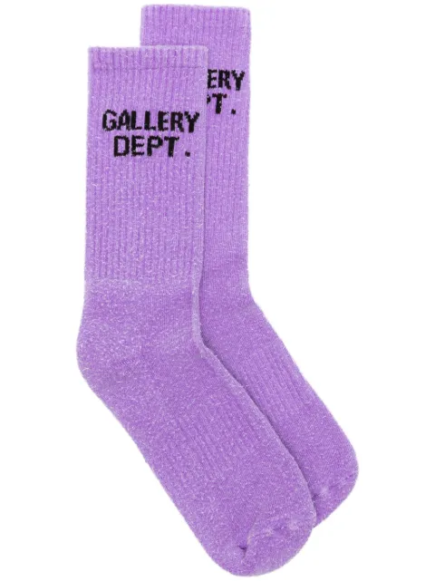GALLERY DEPT. Clean logo intarsia-knit socks Purple CS9543