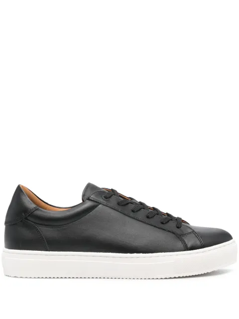 Boggi Milano panelled leather sneakers Black BO18C004102