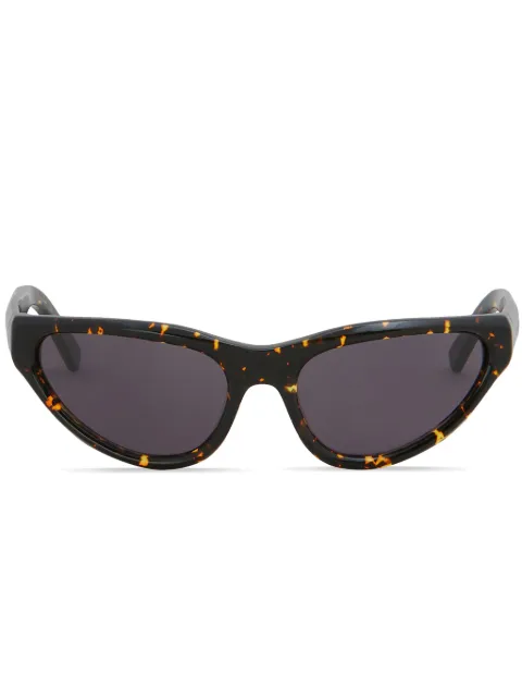 Marni Eyewear Mavericks logo-print sunglasses Brown EWME0043A0H3600