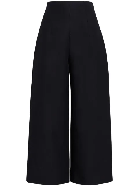 Marni high-waisted cropped cotton trousers Black PAMA0476A0TCX28