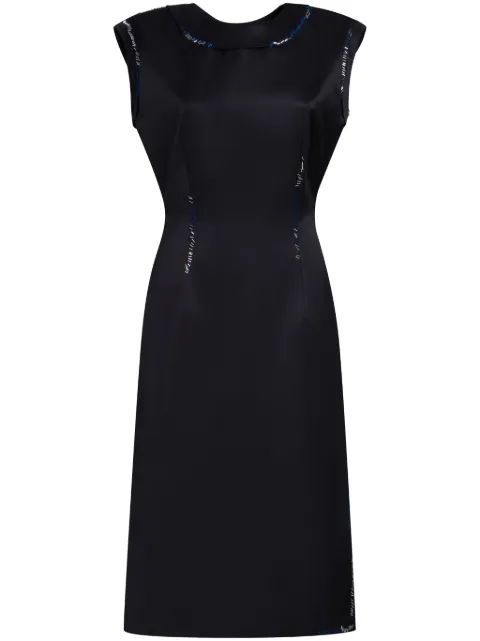 Marni bead-embellished satin dress Black ABMA1176UXUTV995