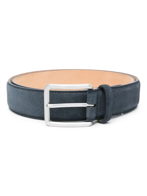 Boggi Milano buckle-fastening suede belt Blue BO17C010001