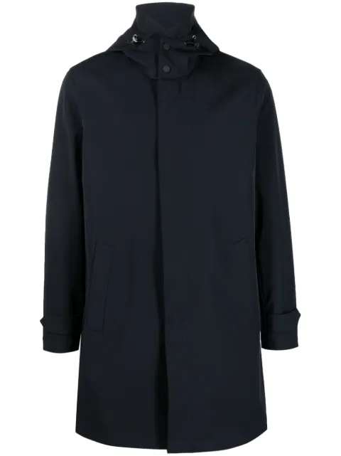 Boggi Milano concealed-front shirt raincoat Blue BO21C002101