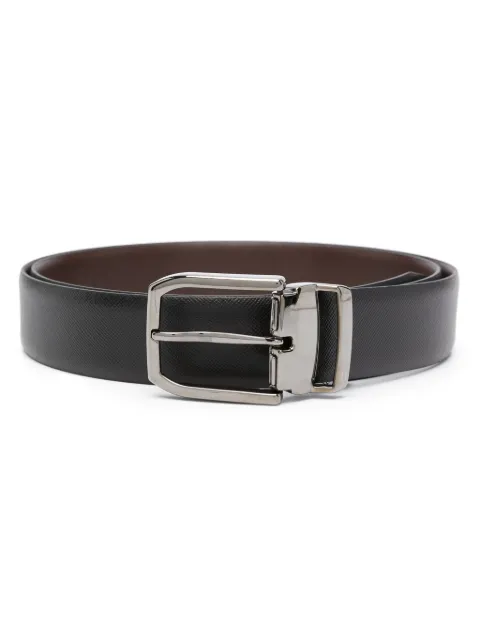 Boggi Milano reversible leather belt Black BO22C015001