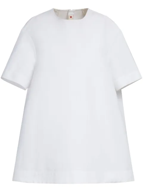 Marni short-sleeve cotton minidress White ABMA1171A0TCX28