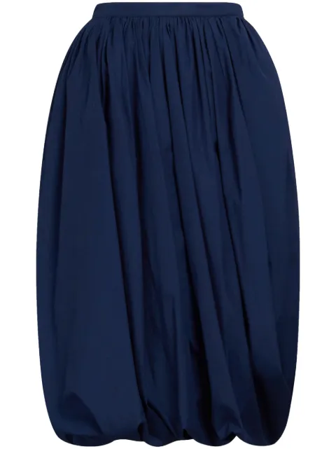Marni puffball-hem midi skirt Blue GOMA0597A0UTC223