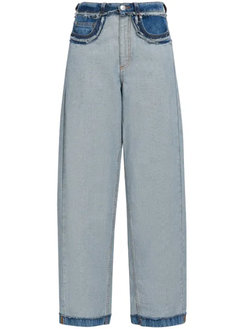 Marni blue inside-out denim carrot-fit jeans Blue PAJD0474SQUSCV93IOB52