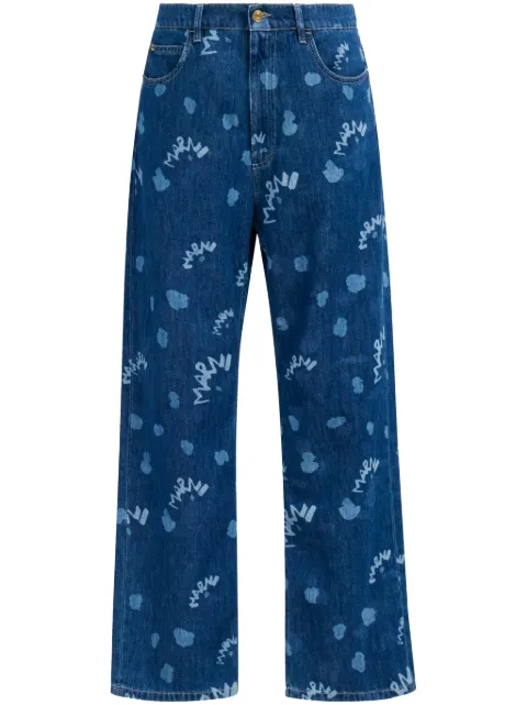 Marni Mega Marni laser-print jeans Blue PUJU0021A0USCW08