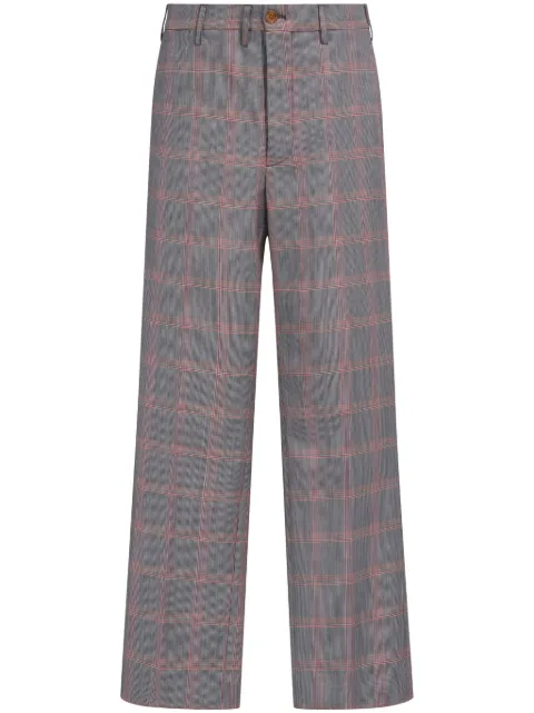 Marni checked virgin wool-blend trousers Black PUMU0110U3UTWA11