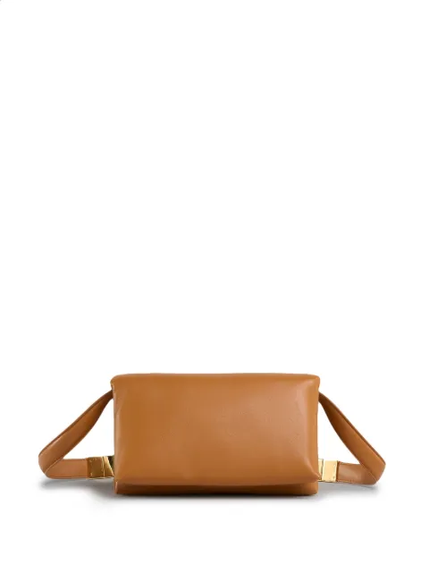 Marni small Prisma leather shoulder bag Brown SBMP0122UOP5298