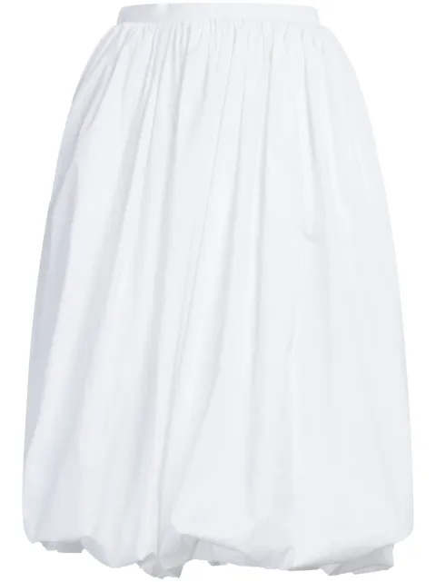 Marni puffball-hem midi skirt White GOMA0597A0UTC223