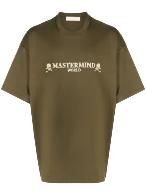 Mastermind World skull-print cotton T-shirt Green MW23S11TS036018OLV