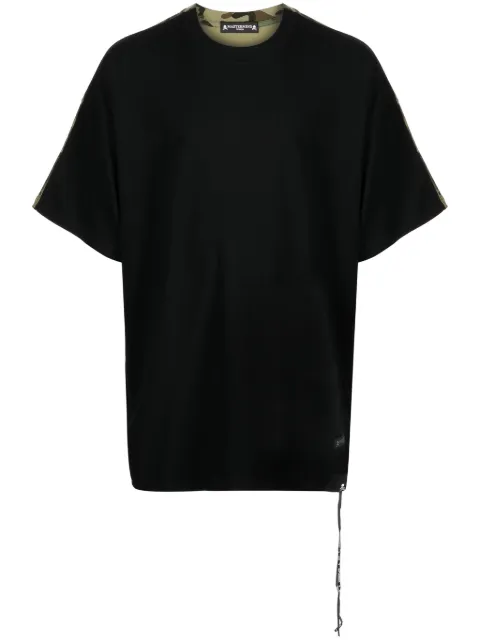Mastermind World panelled wool T-shirt Black MW23S11TS003108BLK