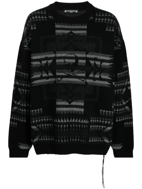 Mastermind World Chimayo cashmere jumper Black MW23S11KN005105