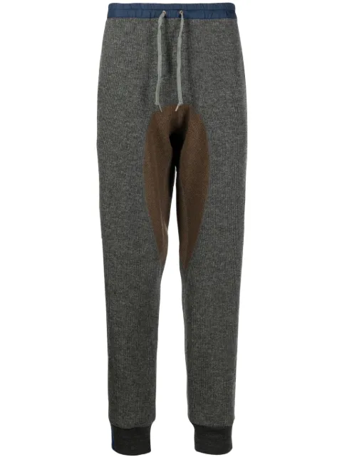 Kolor drawstring-waistband knitted trousers Grey 23WCMP16205